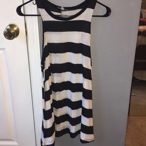 Black and white strip Charlotte Russe tunic